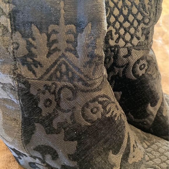 Women’s Nine West Samreno Jacquard Brocade Pattern Knee High Boots Size 6-1/2 - Picture 7 of 10